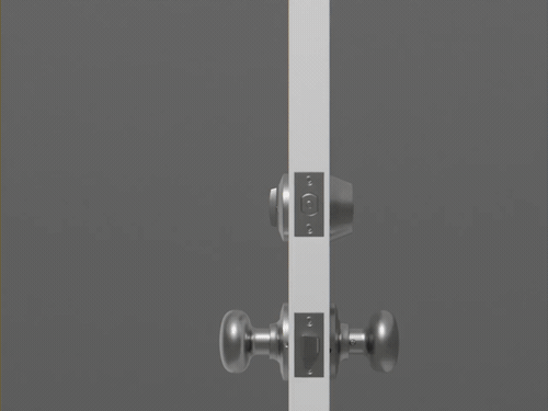 animation of lock installation