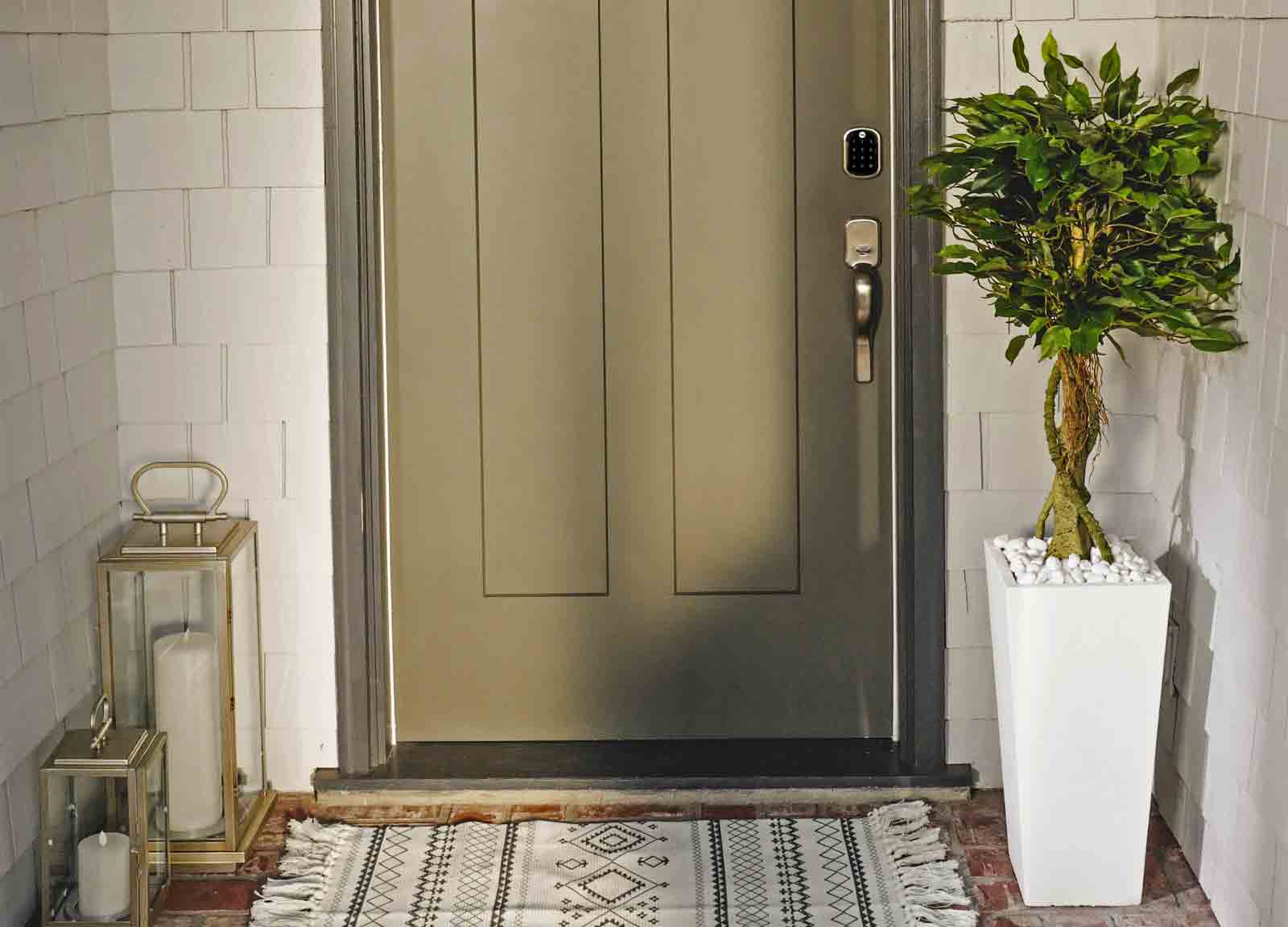 front door access with Yale Assure Lock