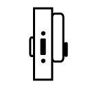 icon of lock installed on door