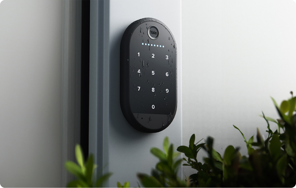 Yale Keypad in the rain